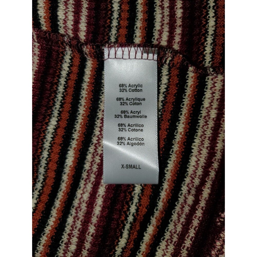 Project Social T Women's Lomg Sleeve Henley Striped XSmall Made In The USA - Picture 5 of 8